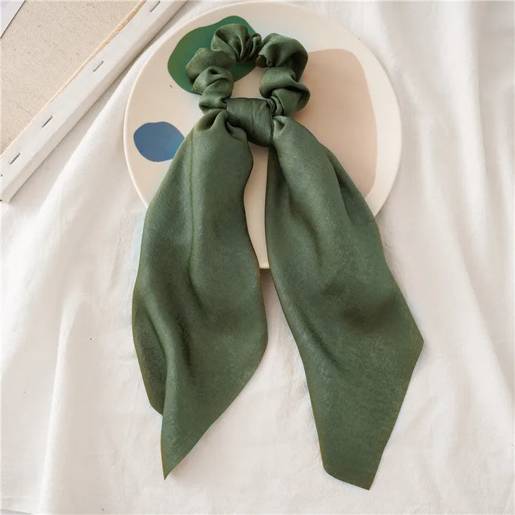 Simple Style Solid Color Cloth Hair Tie