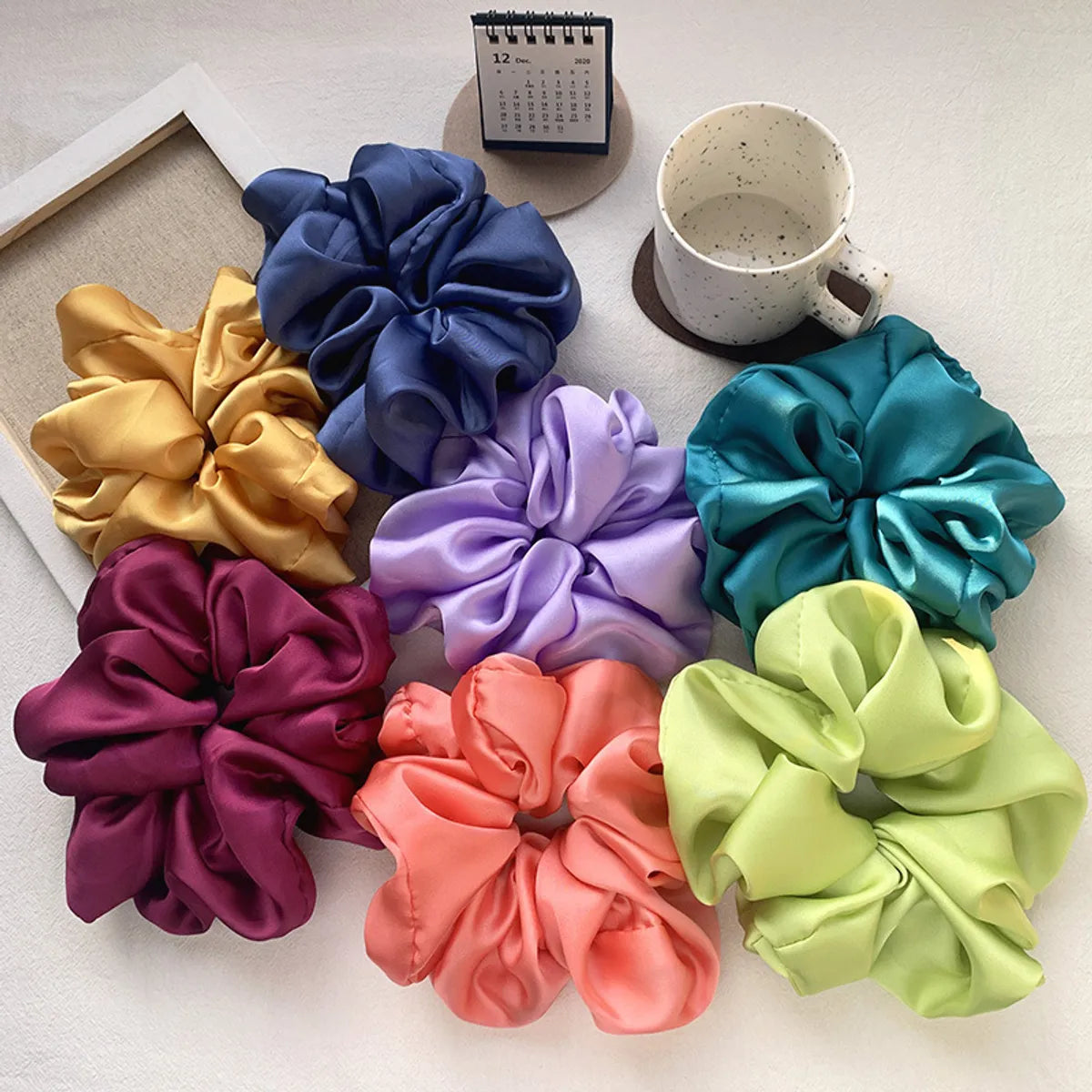 Women'S Simple Style Solid Color Cloth Hair Tie