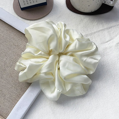 Women'S Simple Style Solid Color Cloth Hair Tie