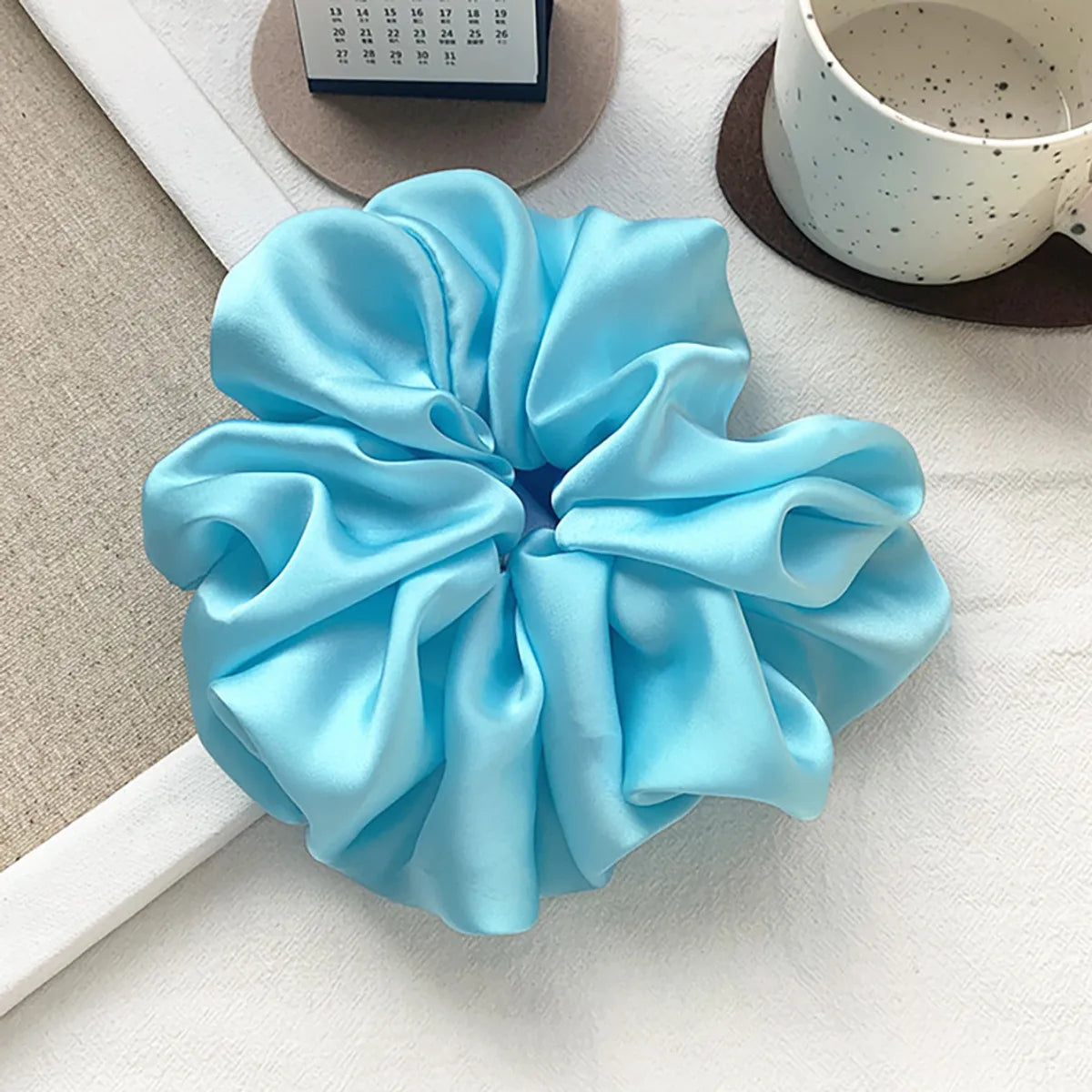 Women'S Simple Style Solid Color Cloth Hair Tie