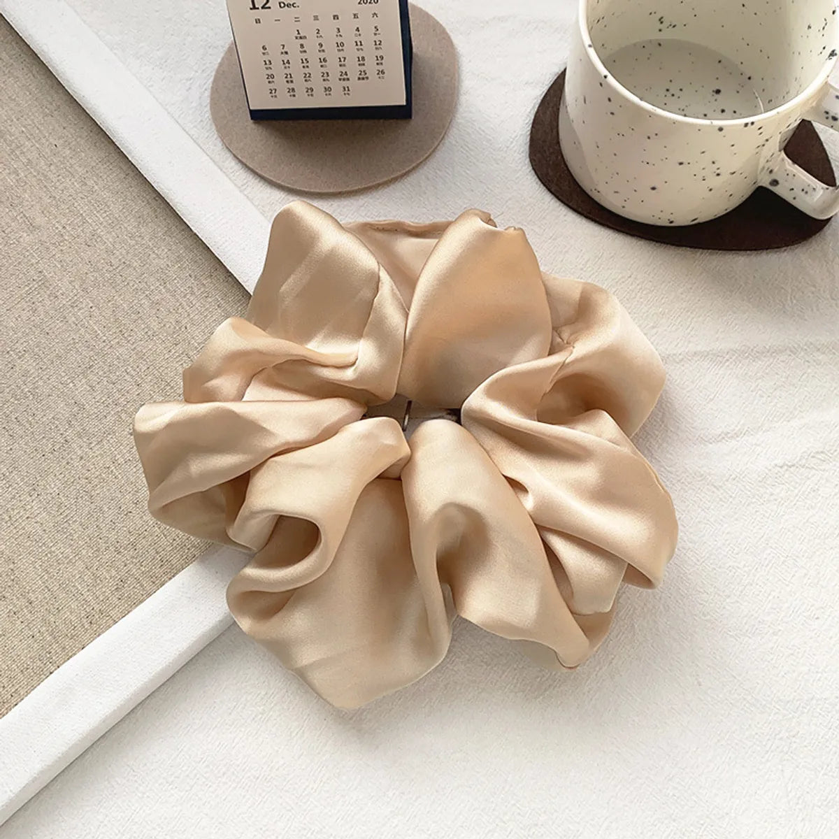 Women'S Simple Style Solid Color Cloth Hair Tie