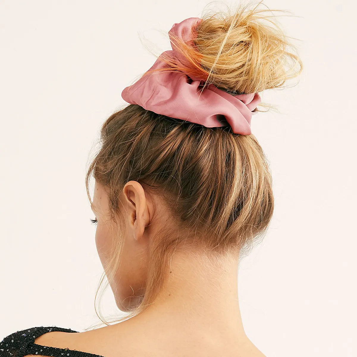 Women'S Simple Style Solid Color Cloth Hair Tie