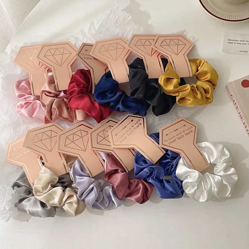 Simple Style Solid Color Cloth Hair Tie