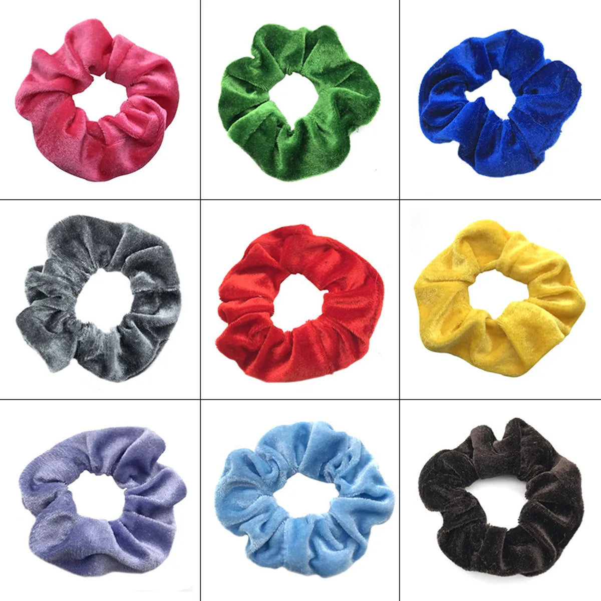 Simple Style Solid Color Cloth Hair Tie