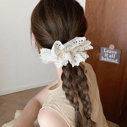 Simple Style Solid Color Cloth Hair Tie