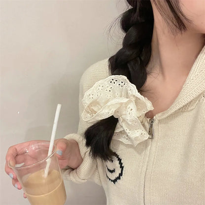 Simple Style Solid Color Cloth Hair Tie