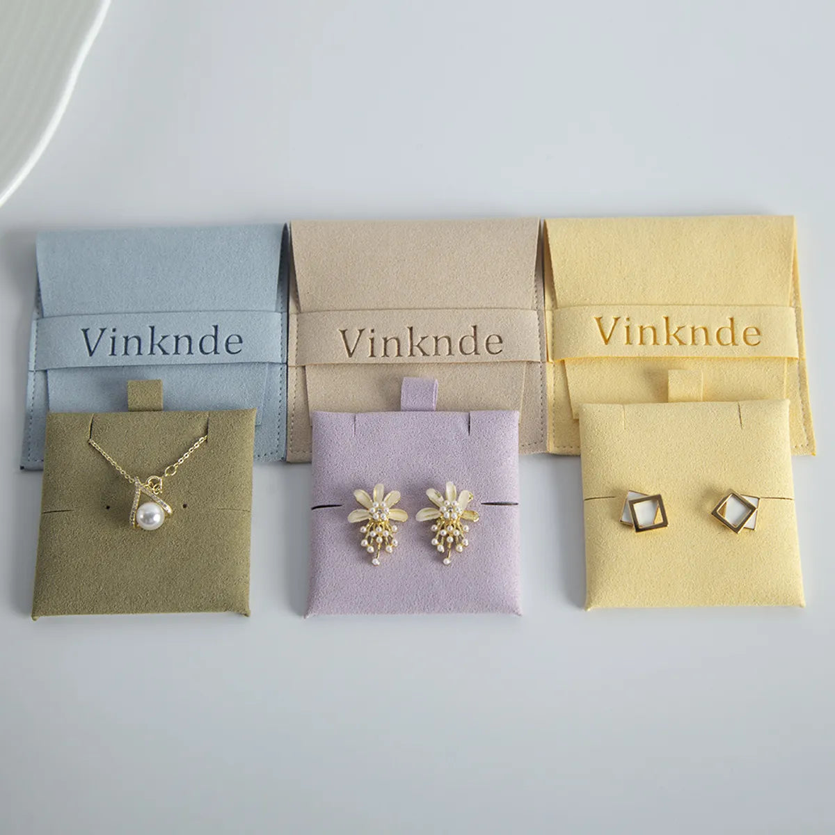 Simple Style Solid Color Cloth Jewelry Packaging Bags