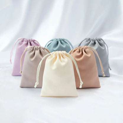 Simple Style Solid Color Cloth Jewelry Packaging Bags