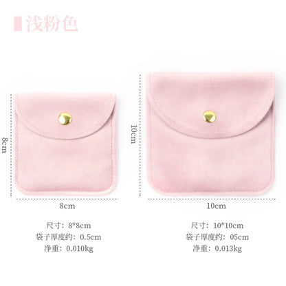 Simple Style Solid Color Cloth Jewelry Packaging Bags