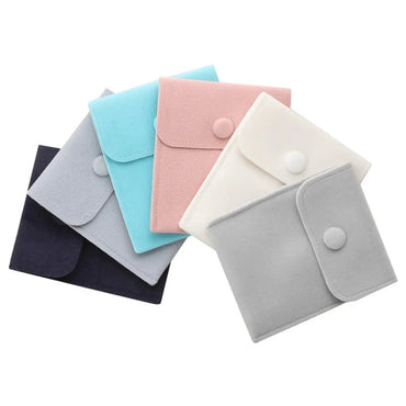 Simple Style Solid Color Cloth Jewelry Packaging Bags