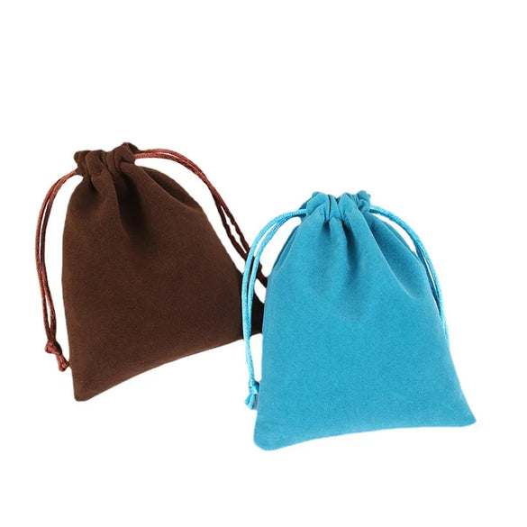 Simple Style Solid Color Cloth Jewelry Packaging Bags