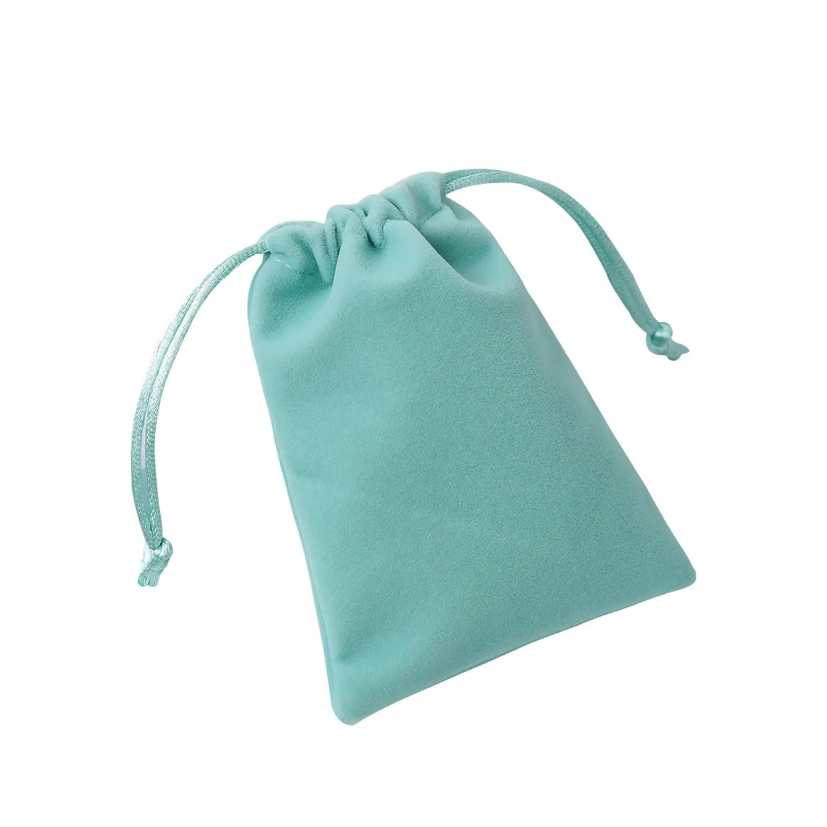 Simple Style Solid Color Cloth Drawstring Jewelry Packaging Bags