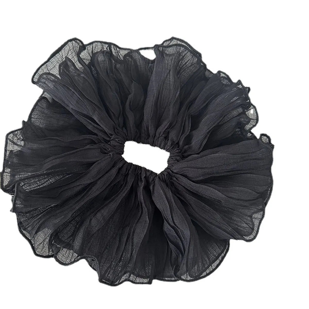 Simple Style Solid Color Cloth Pleated Hair Tie