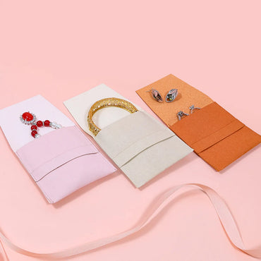 Simple Style Solid Color Cloth Sewing Jewelry Packaging Bags 1 Piece