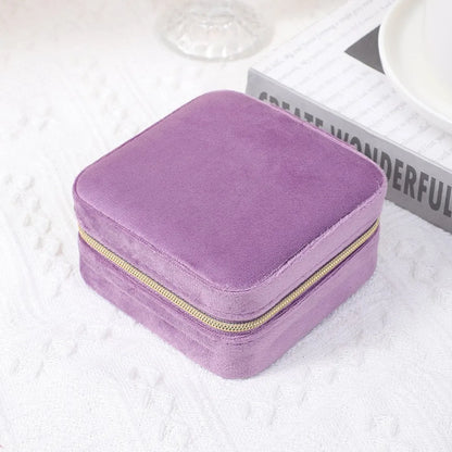 Simple Style Solid Color Cloth Wholesale Jewelry Boxes