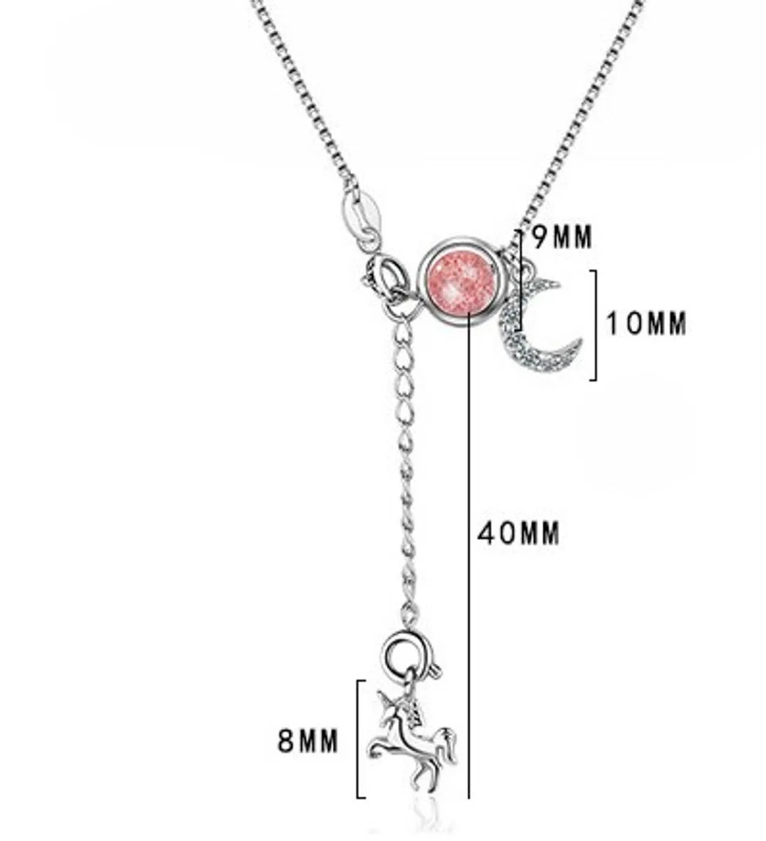 Simple Style Solid Color Copper Inlay Zircon Pendant Necklace