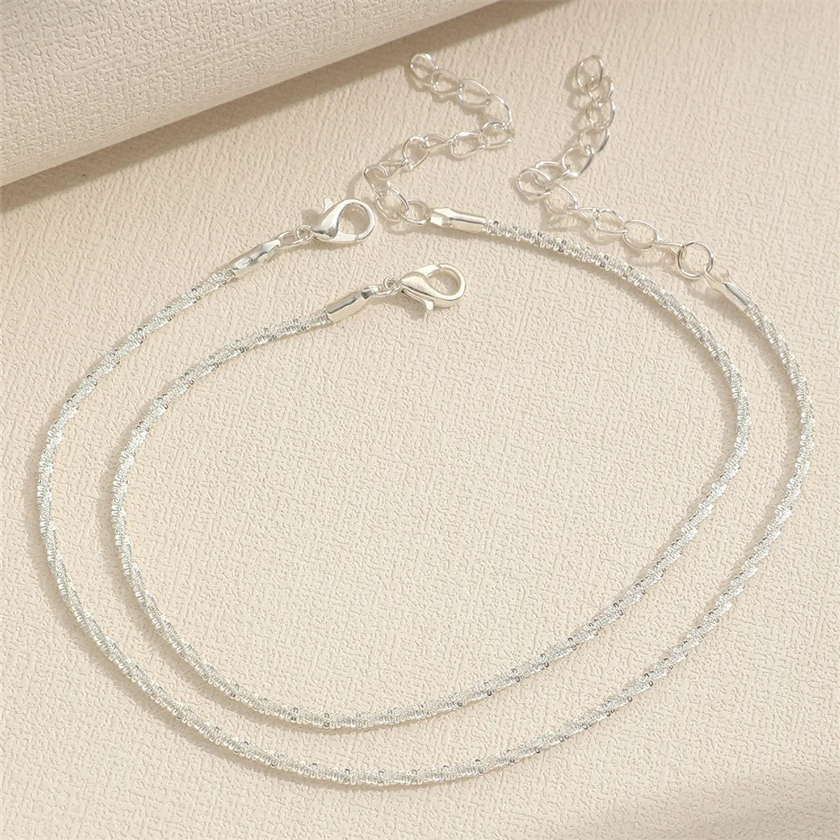 Simple Style Solid Color Copper Wholesale Anklet