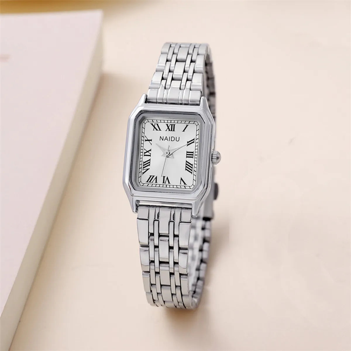 Simple Style Solid Color Double Side Snaps Quartz Women'S Watches