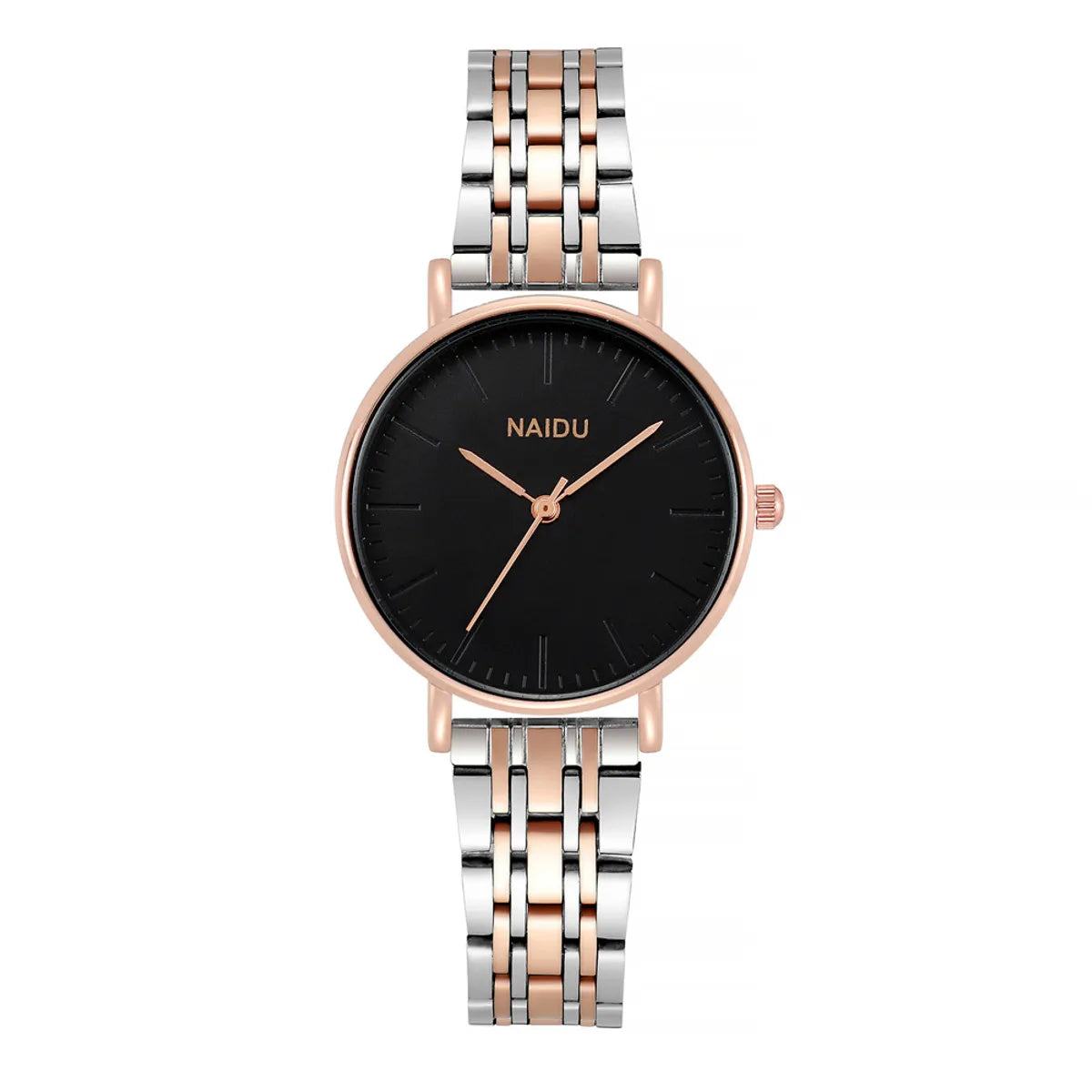 Simple Style Solid Color Double Side Snaps Quartz Women'S Watches