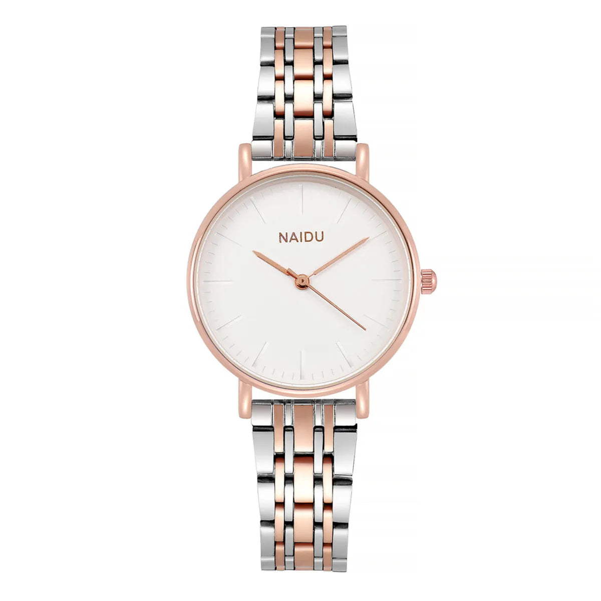 Simple Style Solid Color Double Side Snaps Quartz Women'S Watches