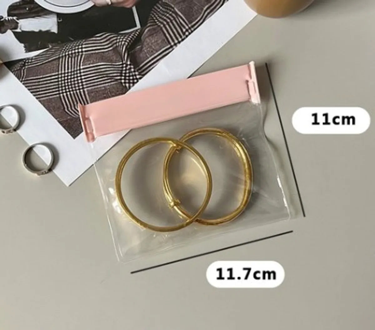 Simple Style Solid Color EVA Jewelry Packaging Bags