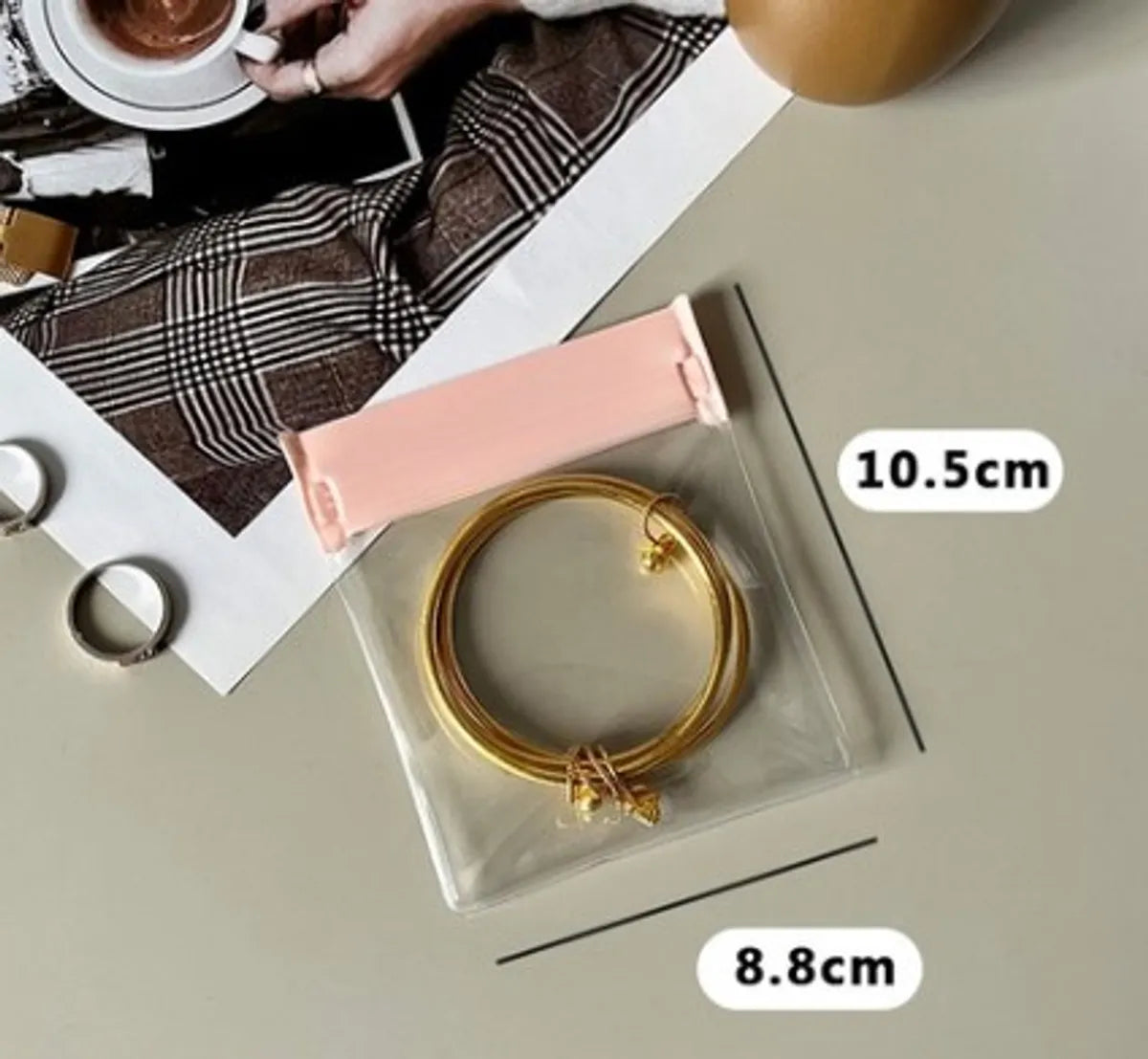 Simple Style Solid Color EVA Jewelry Packaging Bags