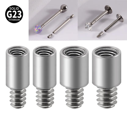 Simple Style Solid Color G23 Titanium Lip Stud