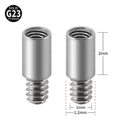 Simple Style Solid Color G23 Titanium Lip Stud