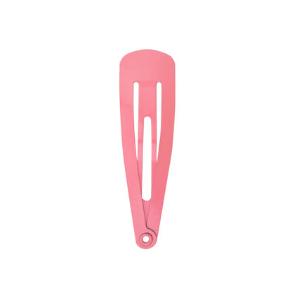 Girl'S Simple Style Solid Color Iron Spray Paint Stoving Varnish Hair Clip