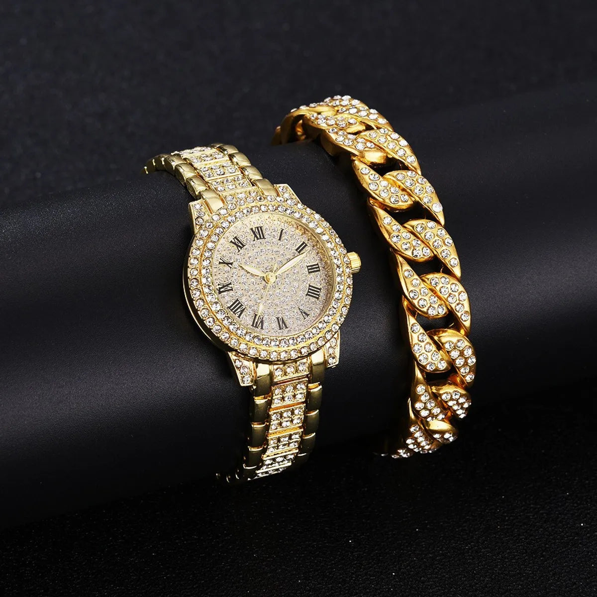 Simple Style Solid Color Jewelry Buckle Quartz Women'S Watches