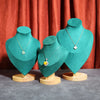 Simple Style Solid Color Log Flannel Patchwork Jewelry Rack