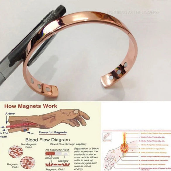 Simple Style Customization Laser Engraving Solid Color Magnet Metal Bangles Wholesale