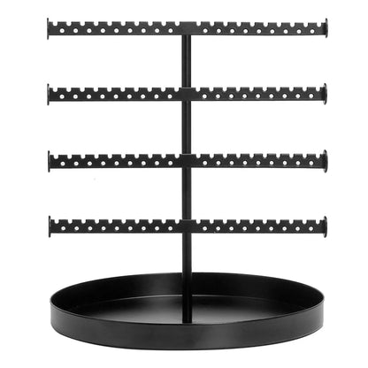 Simple Style Solid Color Metal Jewelry Display Shelf