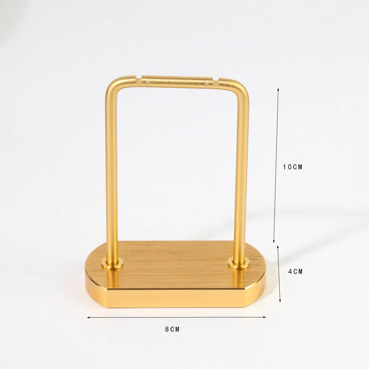 Simple Style Solid Color Metal Jewelry Rack