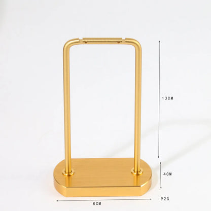 Simple Style Solid Color Metal Jewelry Rack