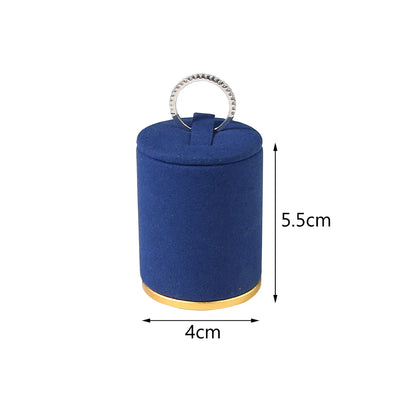 Simple Style Solid Color Microfiber Aluminium Alloy Jewelry Rack