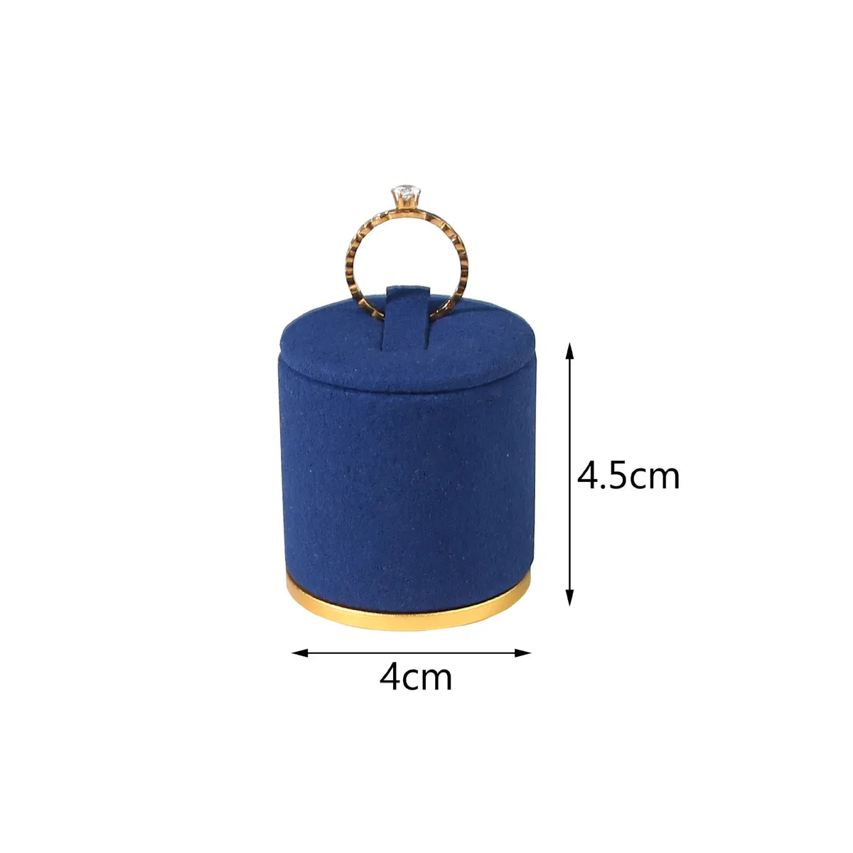 Simple Style Solid Color Microfiber Aluminium Alloy Jewelry Rack