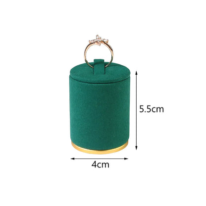 Simple Style Solid Color Microfiber Aluminium Alloy Jewelry Rack