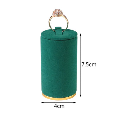 Simple Style Solid Color Microfiber Aluminium Alloy Jewelry Rack