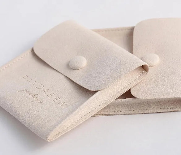 Simple Style Solid Color Microfiber Jewelry Packaging Bags Customized Models Please Contact Us Before Placing An Order