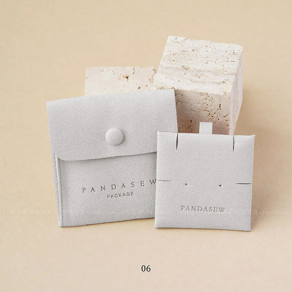 Simple Style Solid Color Microfiber Jewelry Packaging Bags Customized Models Please Contact Us Before Placing An Order