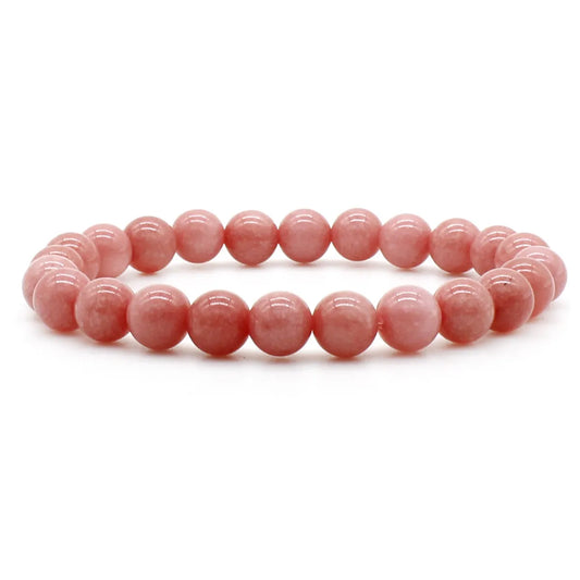 Simple Style Solid Color Natural Stone Beaded Bracelets