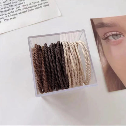 Simple Style Solid Color Nylon Hair Tie