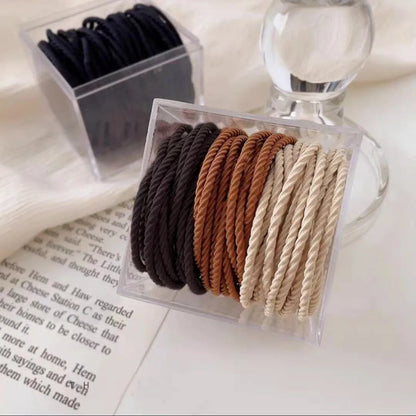 Simple Style Solid Color Nylon Hair Tie