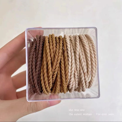 Simple Style Solid Color Nylon Hair Tie