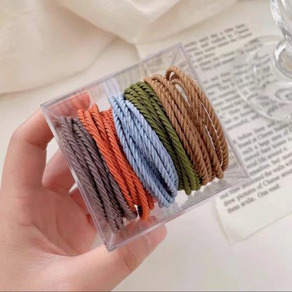 Simple Style Solid Color Nylon Hair Tie