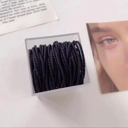 Simple Style Solid Color Nylon Hair Tie