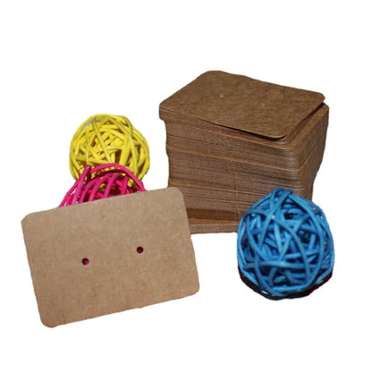 Simple Style Solid Color Paper Card Jewelry Packaging Cardboard