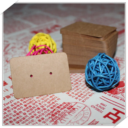 Simple Style Solid Color Paper Card Jewelry Packaging Cardboard