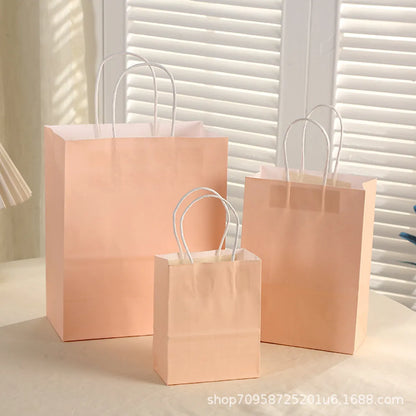 Simple Style Solid Color Paper Daily Gift Bags 1 Piece